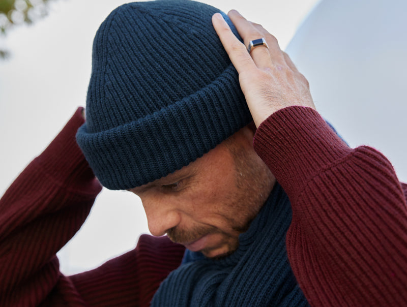 Pétrone bonnet homme bleu pétrole#couleur_bleu-pétrole