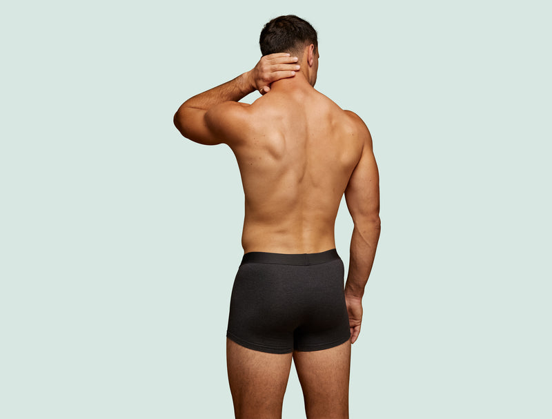 Pétrone shorty coton bio tencel gris anthracite homme#couleur_gris-anthracite