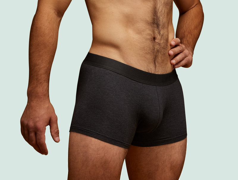 Pétrone shorty coton bio tencel gris anthracite homme#couleur_gris-anthracite