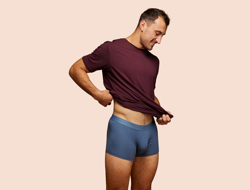 Pétrone shorty coton bio tencel bleu céruléen homme#couleur_bleu-céruléen