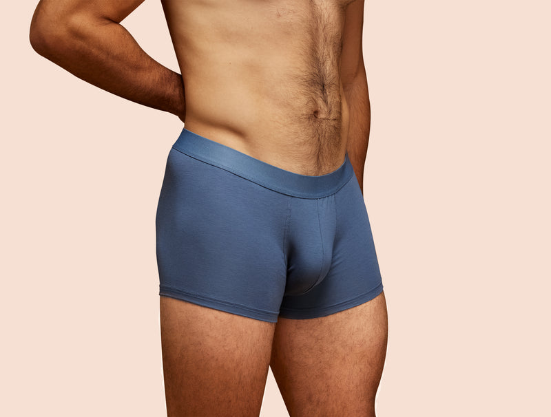 Pétrone shorty coton bio tencel bleu céruléen homme#couleur_bleu-céruléen