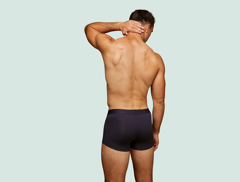 Pétrone shorty coton bio tencel bleu marine homme#couleur_bleu-marine