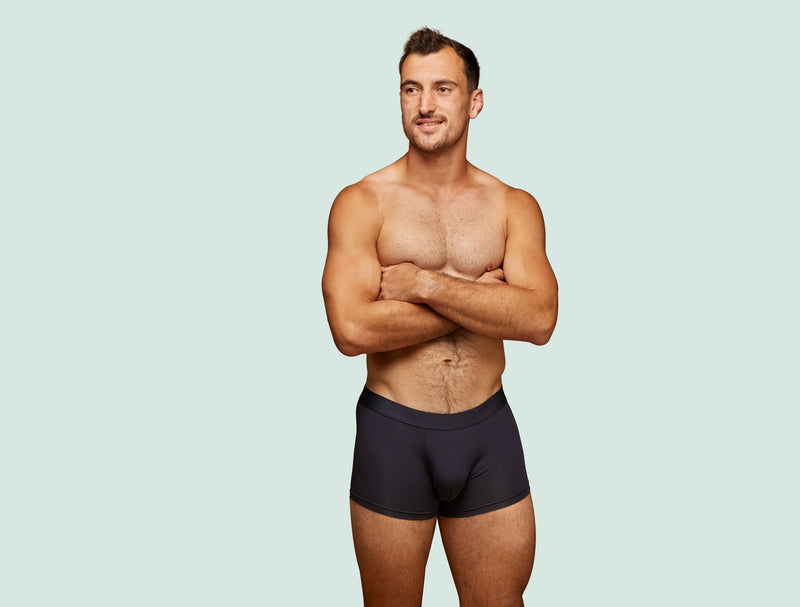 Pétrone shorty coton bio tencel bleu marine homme#couleur_bleu-marine