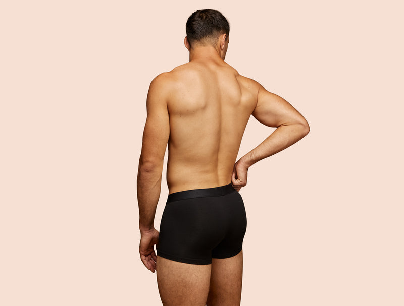 Pétrone shorty coton bio tencel noir homme#couleur_noir