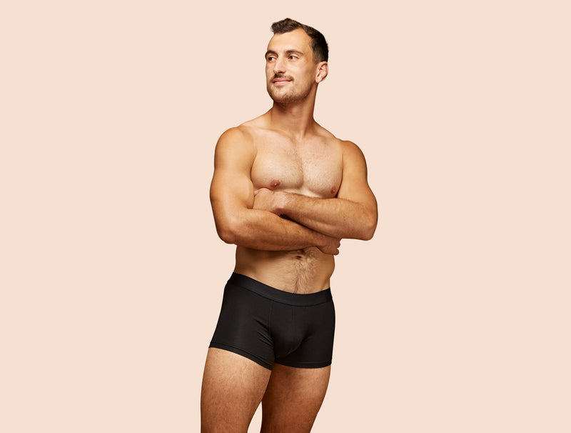 Pétrone shorty coton bio tencel noir homme#couleur_noir