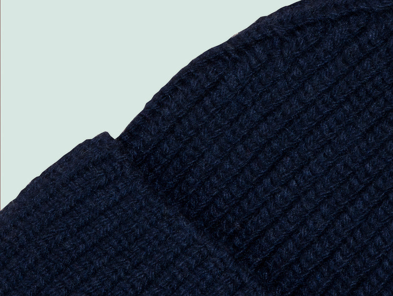 Pétrone bonnet femme zoom bleu marine#couleur_bleu-marine