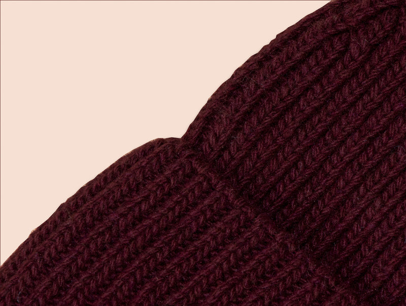 Pétrone bonnet homme zoom bordeaux foncé#couleur_bordeaux-foncé