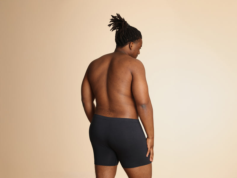 Pétrone boxer confort grandes tailles 3xl 4xl 5xl coton biologique tencel bleu marine homme#couleur_bleu-marine