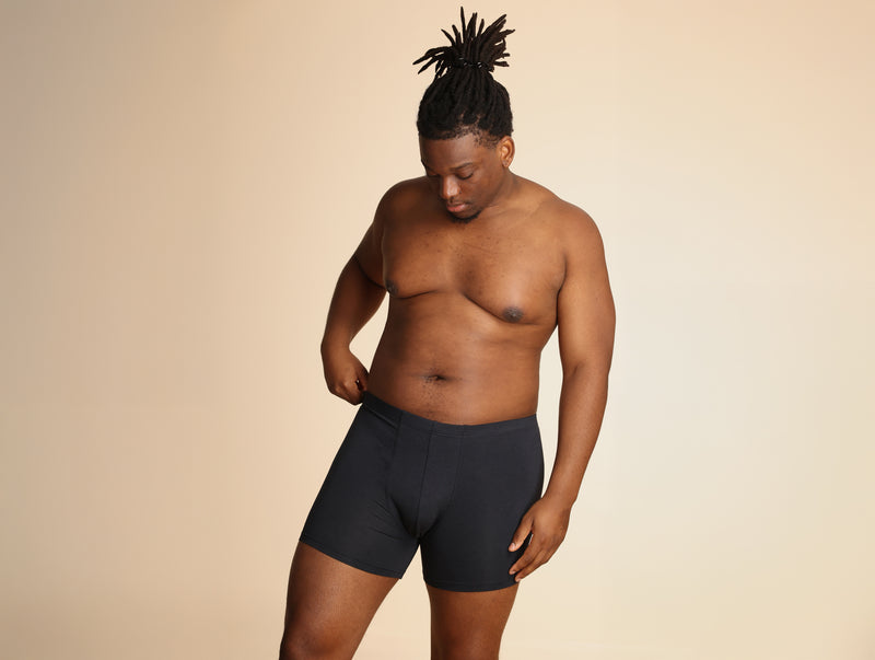 Pétrone boxer confort grandes tailles 3xl 4xl 5xl coton biologique tencel bleu marine homme#couleur_bleu-marine