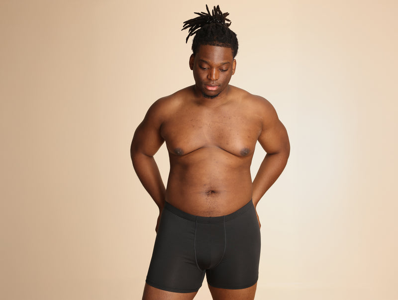 Pétrone boxer sport grandes tailles 3xl 4xl 5xl tencel gris anthracite homme#couleur_gris-anthracite