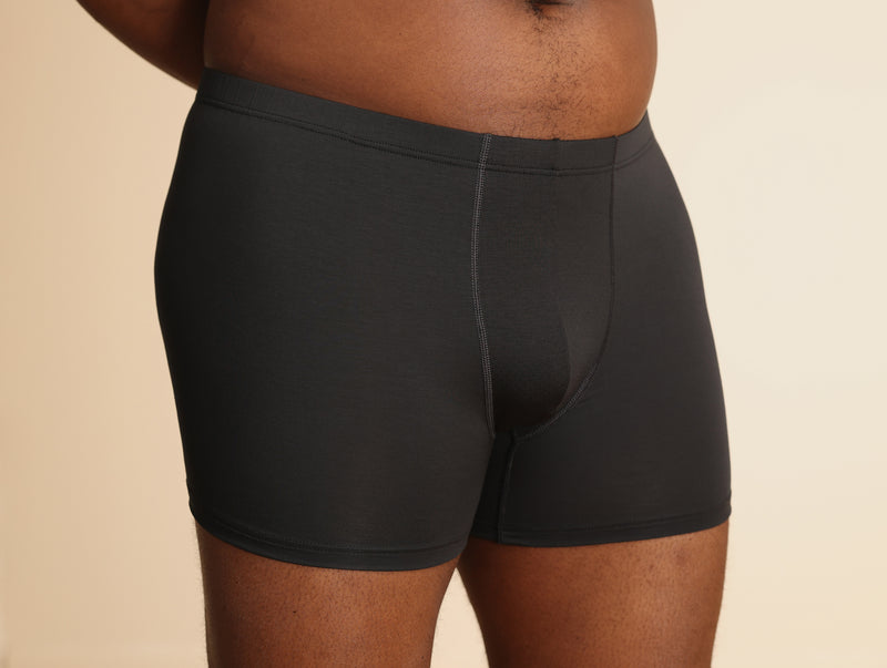 Pétrone boxer sport grandes tailles 3xl 4xl 5xl tencel gris anthracite homme#couleur_gris-anthracite