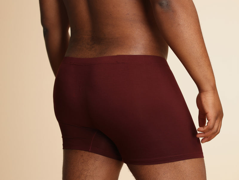 Pétrone boxer sport grandes tailles 3xl 4xl 5xl tencel bordeaux foncé homme#couleur_bordeaux-foncé