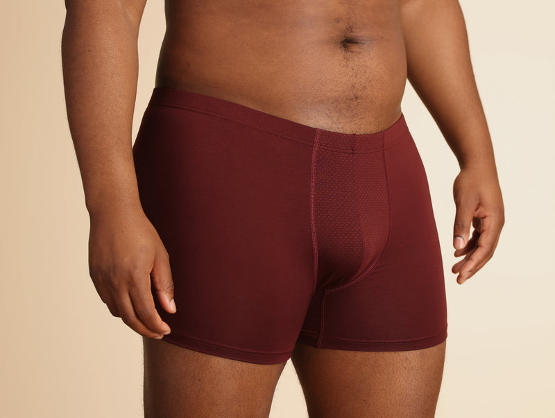 Pétrone boxer sport grandes tailles 3xl 4xl 5xl tencel bordeaux foncé homme#couleur_bordeaux-foncé