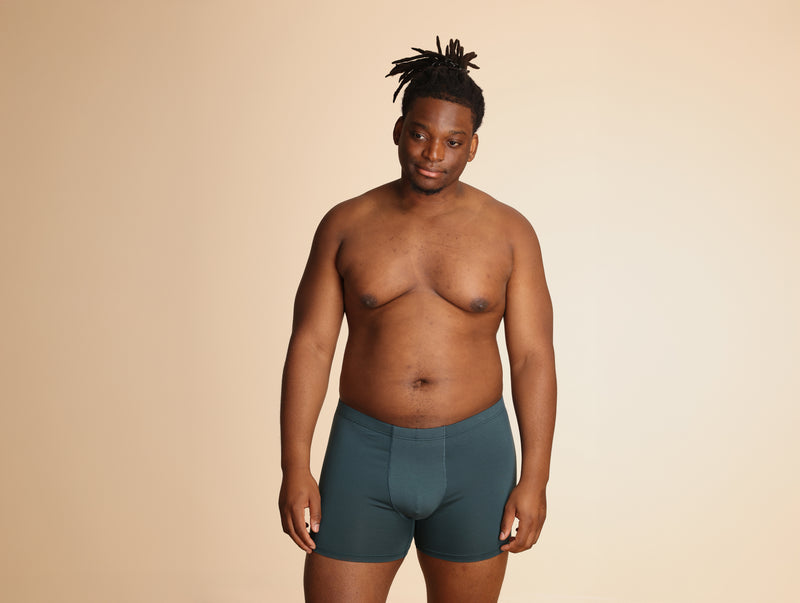 Pétrone boxer sport grandes tailles 3xl 4xl 5xl tencel bleu pétrole homme#couleur_bleu-pétrole