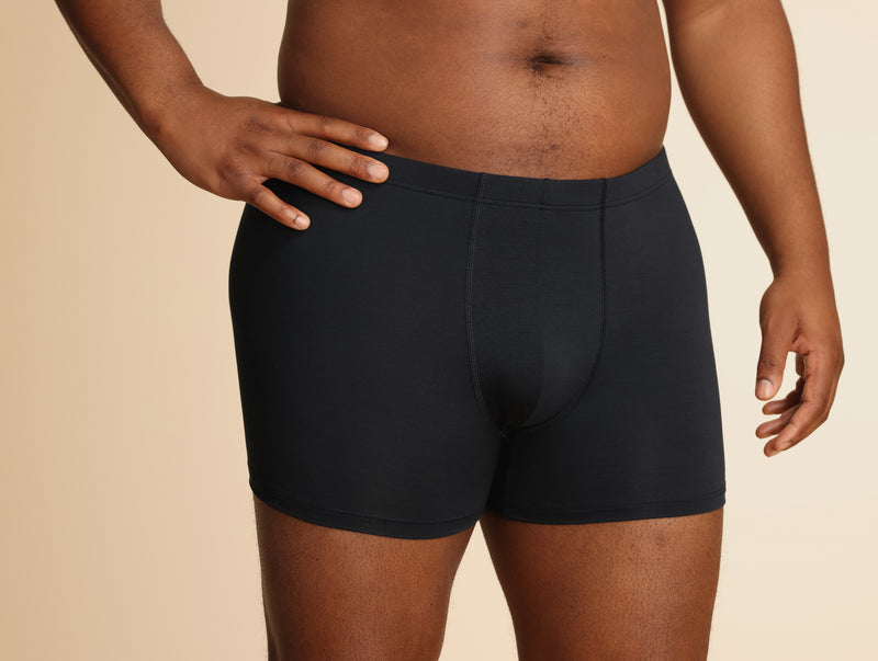 Pétrone boxer sport grandes tailles 3xl 4xl 5xl tencel bleu marine homme#couleur_bleu-marine