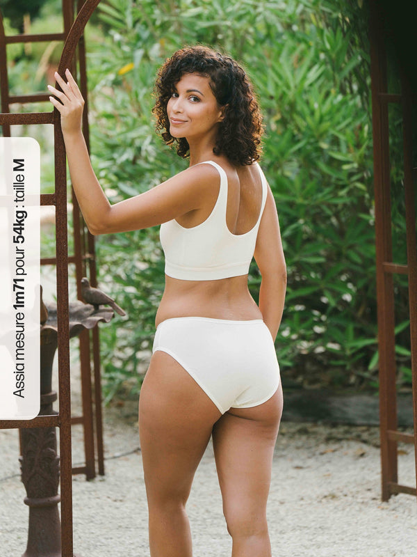 Pétrone culotte classique blanc crème femme#couleur_blanc-crème