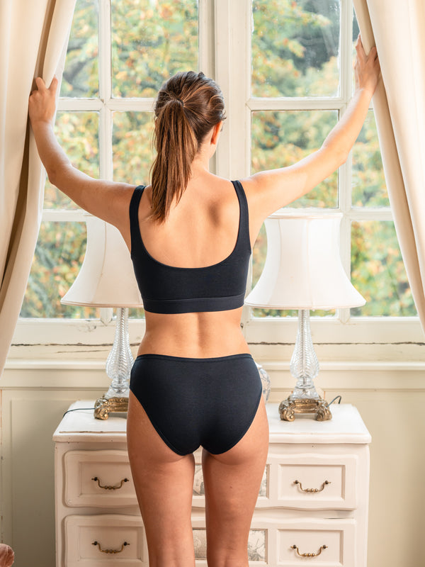 Pétrone culotte classique bleu marine femme#couleur_bleu-marine