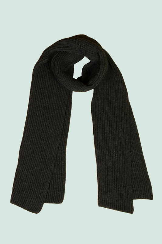 Pétrone écharpe homme gris anthracite chiné