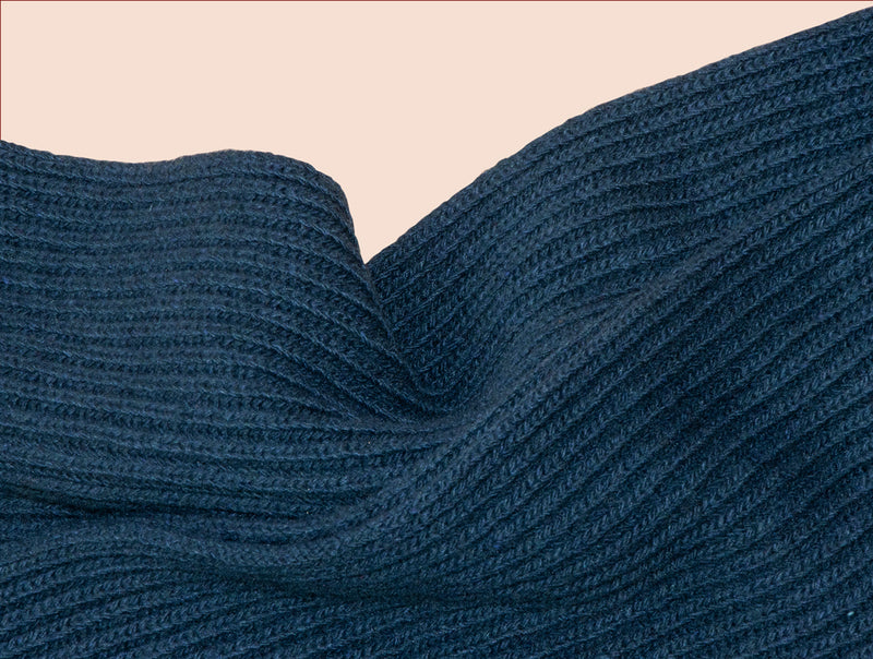 Pétrone écharpe homme zoom bleu pétrole#couleur_bleu-pétrole