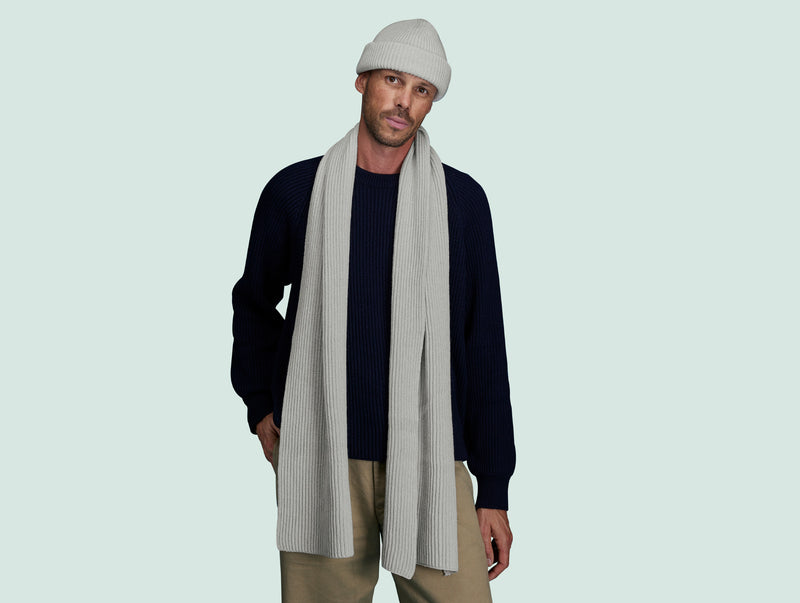 Pétrone écharpe homme écru#couleur_écru