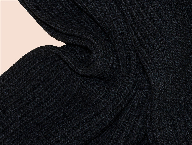 Pétrone écharpe homme zoom noir#couleur_noir