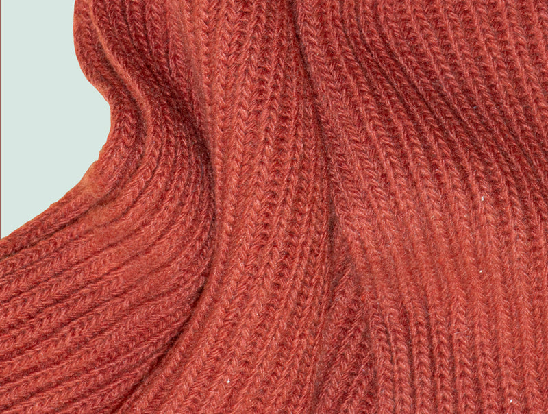 Pétrone écharpe homme zoom rouille#couleur_rouille