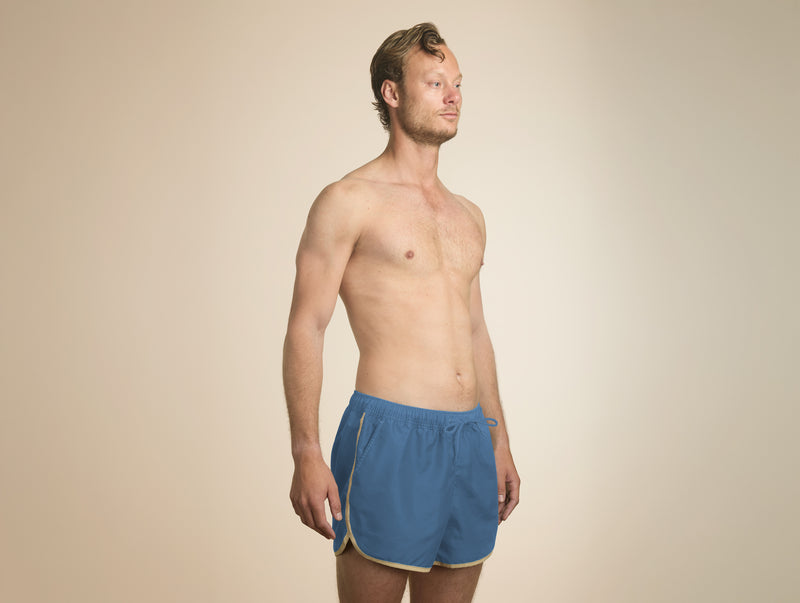 Pétrone short bain polyester recyclé bleu céruléen homme#couleur_bleu-céruléen