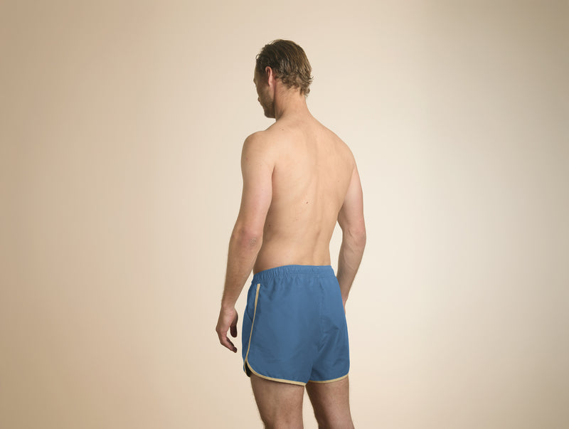 Pétrone short bain polyester recyclé bleu céruléen homme#couleur_bleu-céruléen