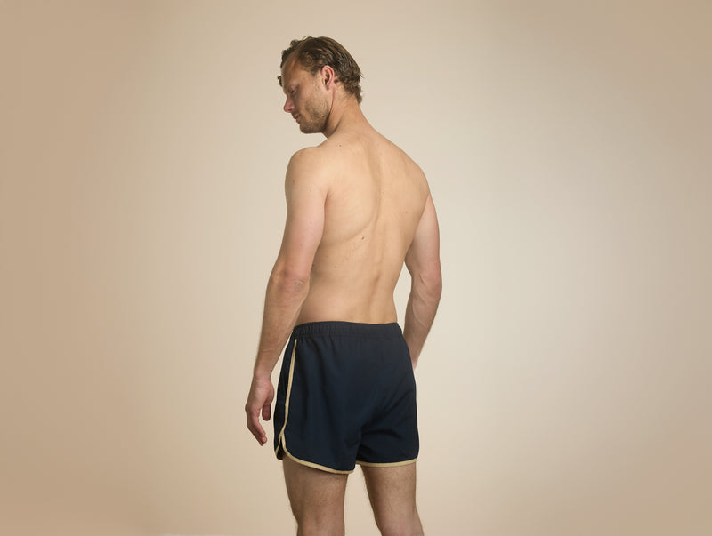 Pétrone short bain polyester recyclé bleu marine homme#couleur_bleu-marine