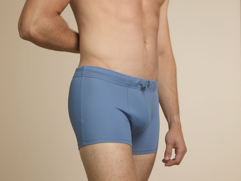 Pétrone shorty bain econyl bleu céruléen homme#couleur_bleu-céruléen