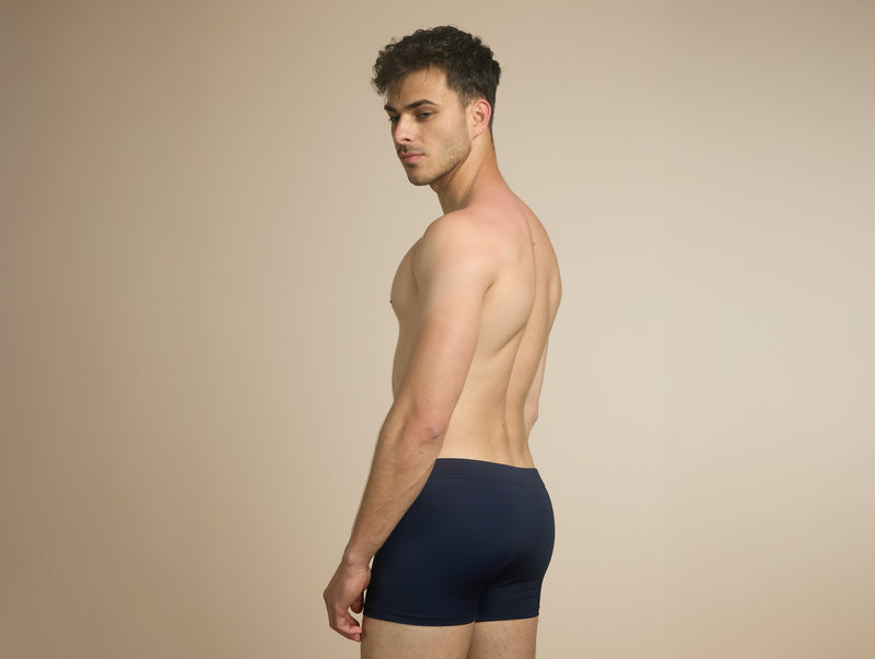 Pétrone shorty bain econyl bleu marine homme#couleur_bleu-marine