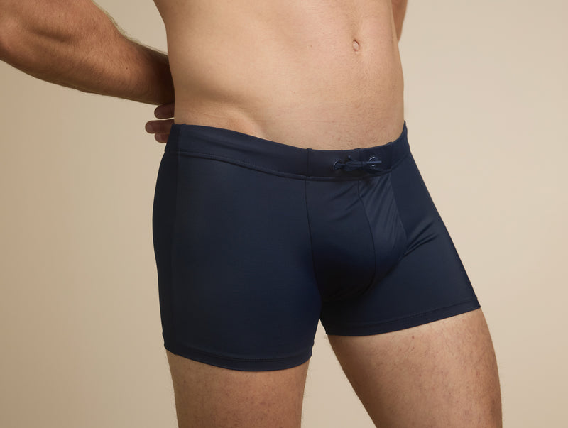 Pétrone shorty bain econyl bleu marine homme#couleur_bleu-marine