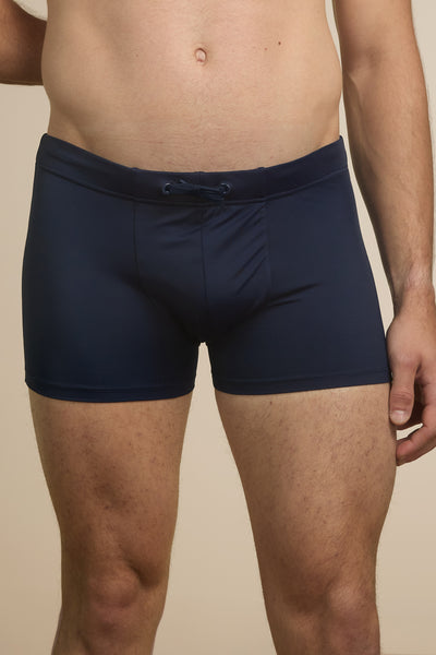 Pétrone shorty bain econyl bleu marine homme