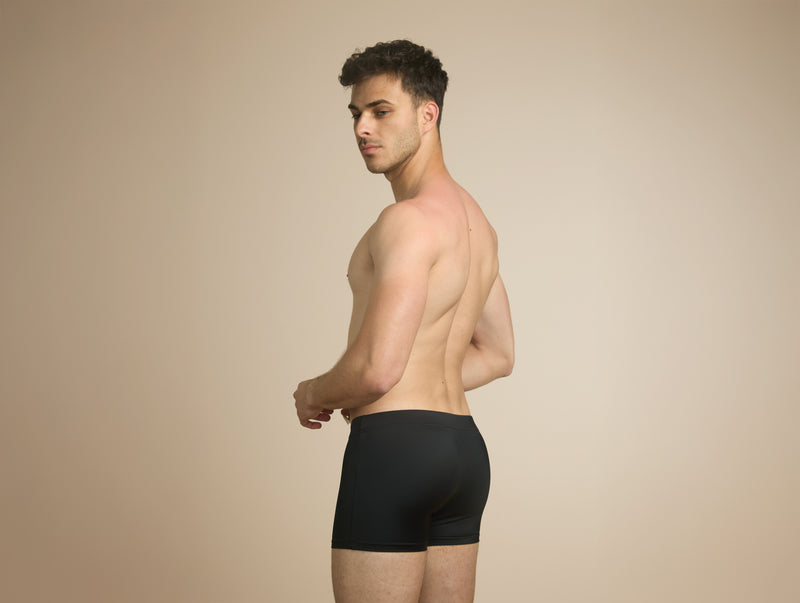 Pétrone shorty bain econyl noir homme#couleur_noir