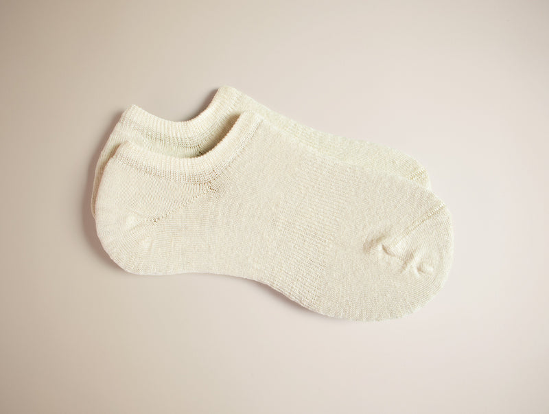 Petrone-socquettes-basses-coton-lin-homme-blanc-creme-portees homme#couleur_blanc-crème