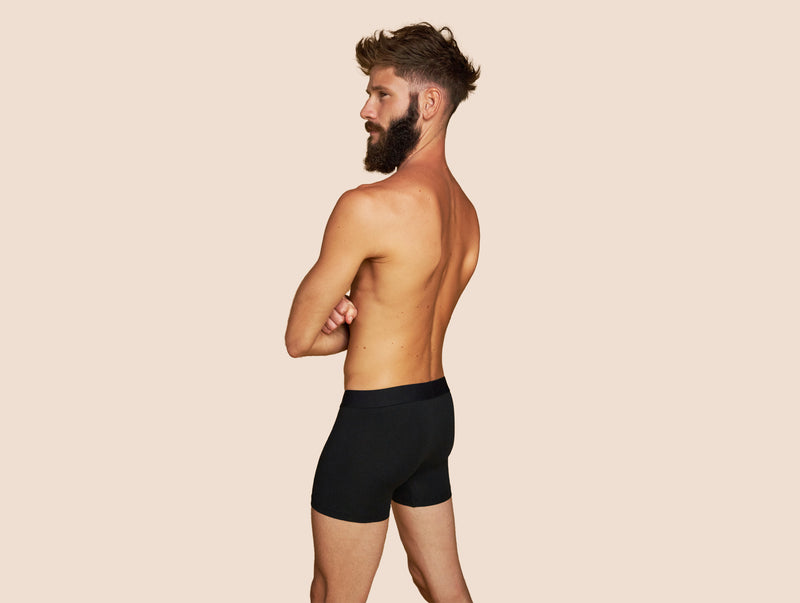 Pétrone boxer coton bio noir homme#couleur_noir