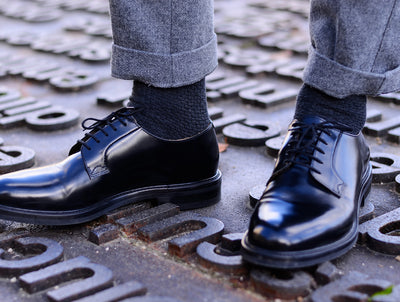 Pétrone chaussettes gaufrées gris homme#couleur_gris-anthracite-chiné