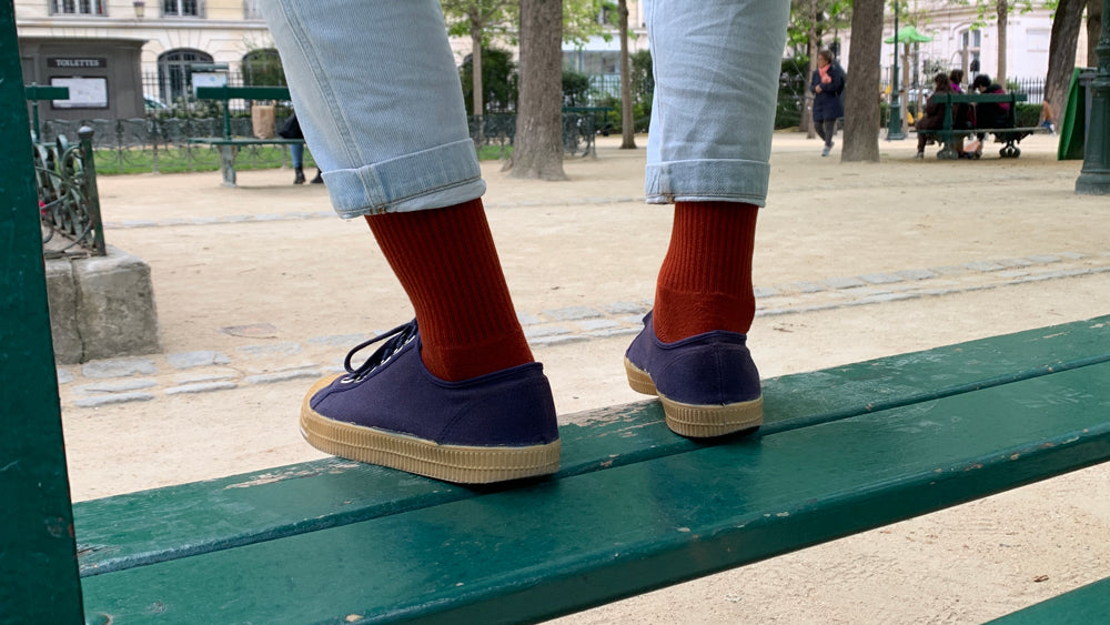 Voici nos nouvelles chaussettes de tennis en coton bio