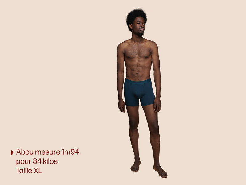 Pétrone boxer confort coton biologique tencel bleu pétrole homme#couleur_bleu-pétrole