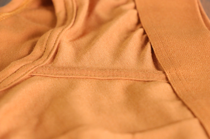 Pétrone slip coton pima micromodal ocre homme#couleur_ocre