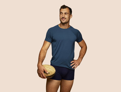 Pétrone boxer sport tencel bleu marine homme#couleur_bleu-marine