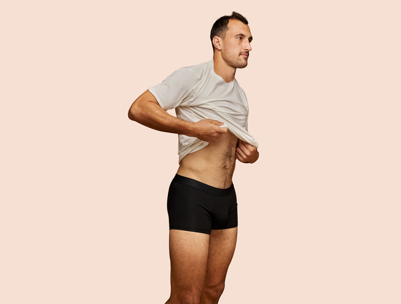 Pétrone shorty coton bio tencel noir homme#couleur_noir
