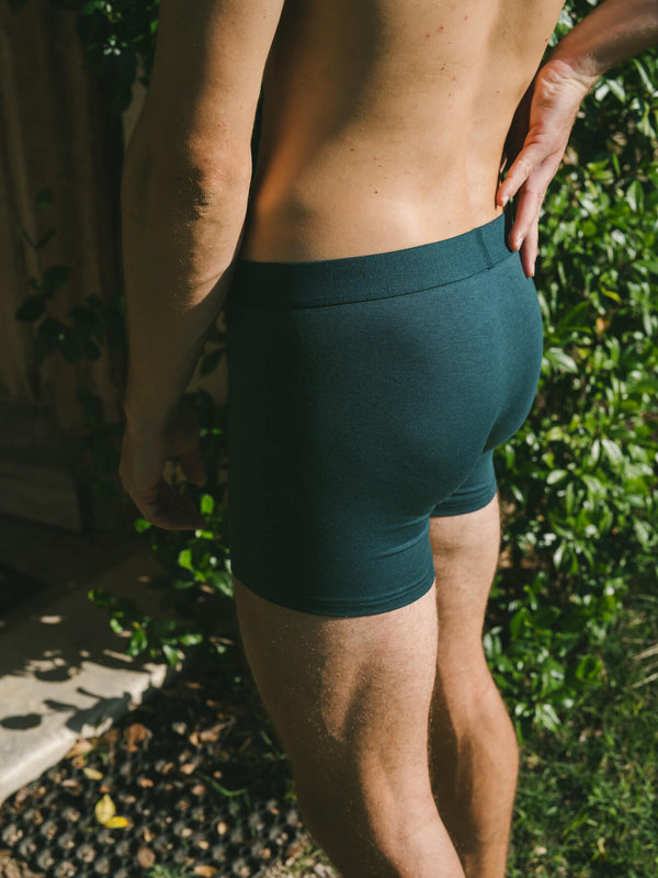 Pétrone boxer confort coton biologique Tencel Lyocell bleu pétrole homme#couleur_bleu-pétrole
