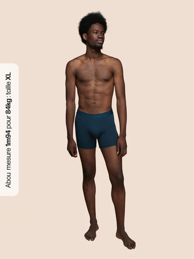 Pétrone boxer confort coton biologique tencel bleu pétrole homme#couleur_bleu-pétrole