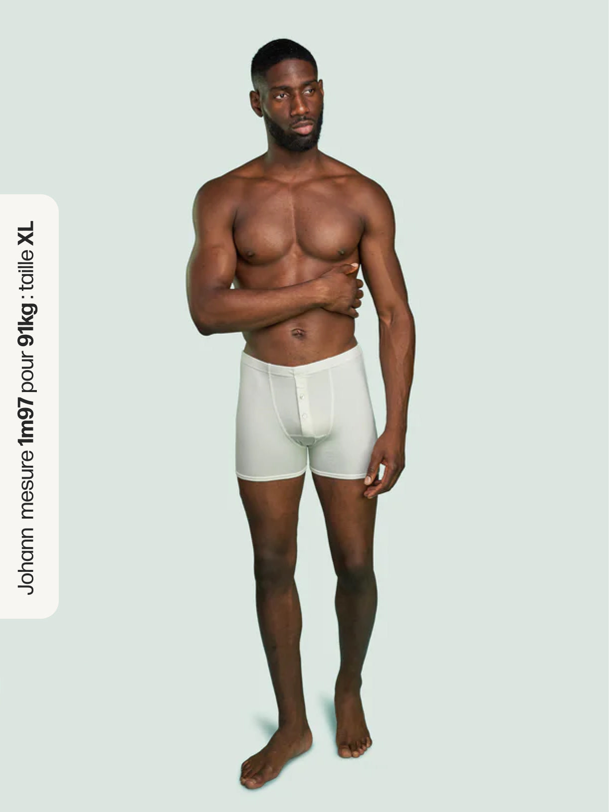 Pétrone boxer héritage coton pima micromodal blanc crème homme#couleur_blanc-crème