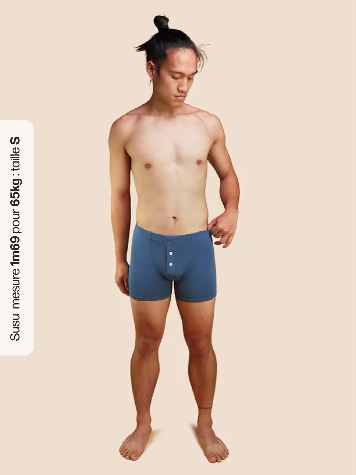 Pétrone boxer héritage coton pima micromodal bleu céruléen homme#couleur_bleu-céruléen