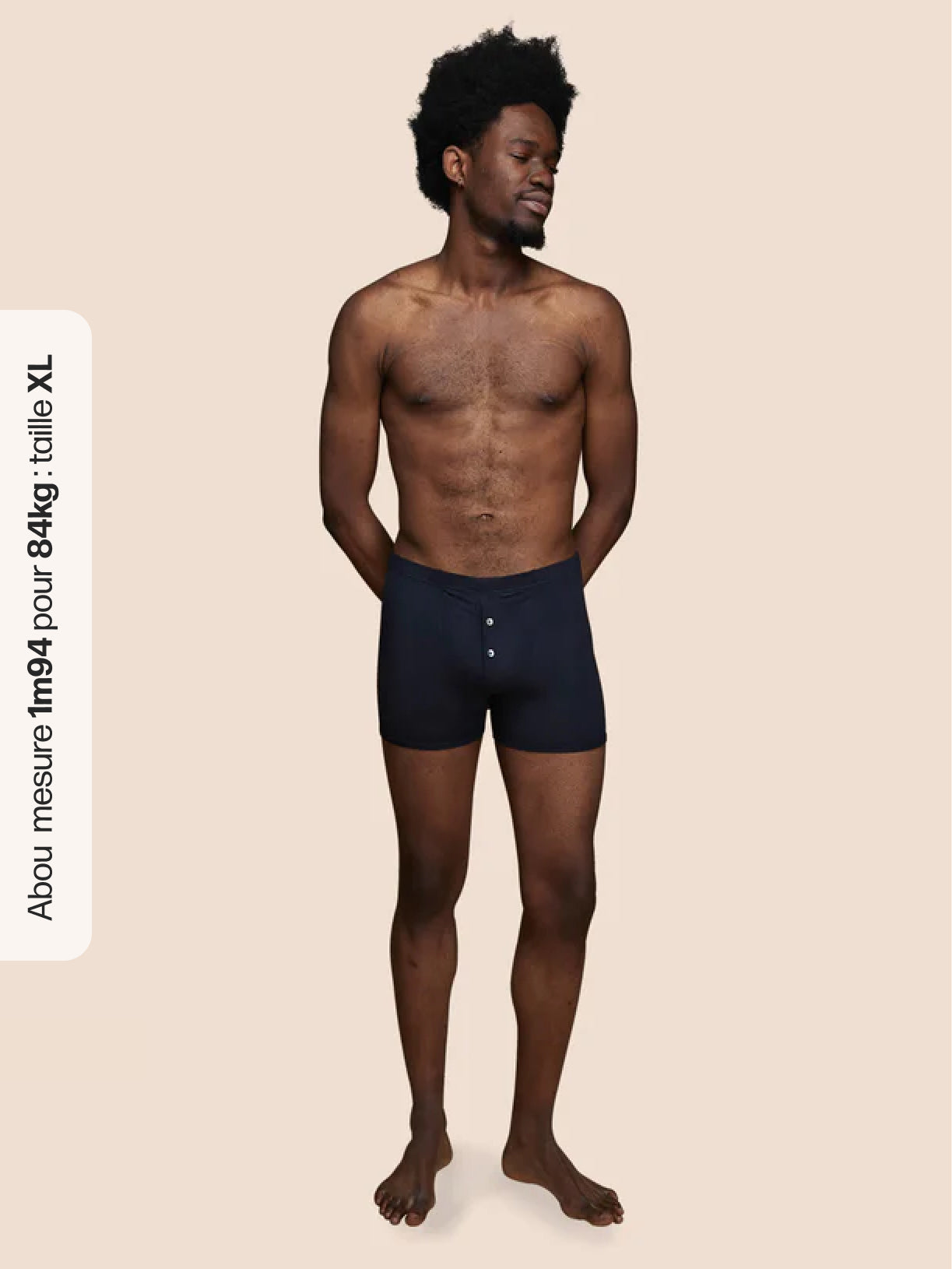 Pétrone boxer héritage coton biologique tencel bleu marine homme#couleur_bleu-marine