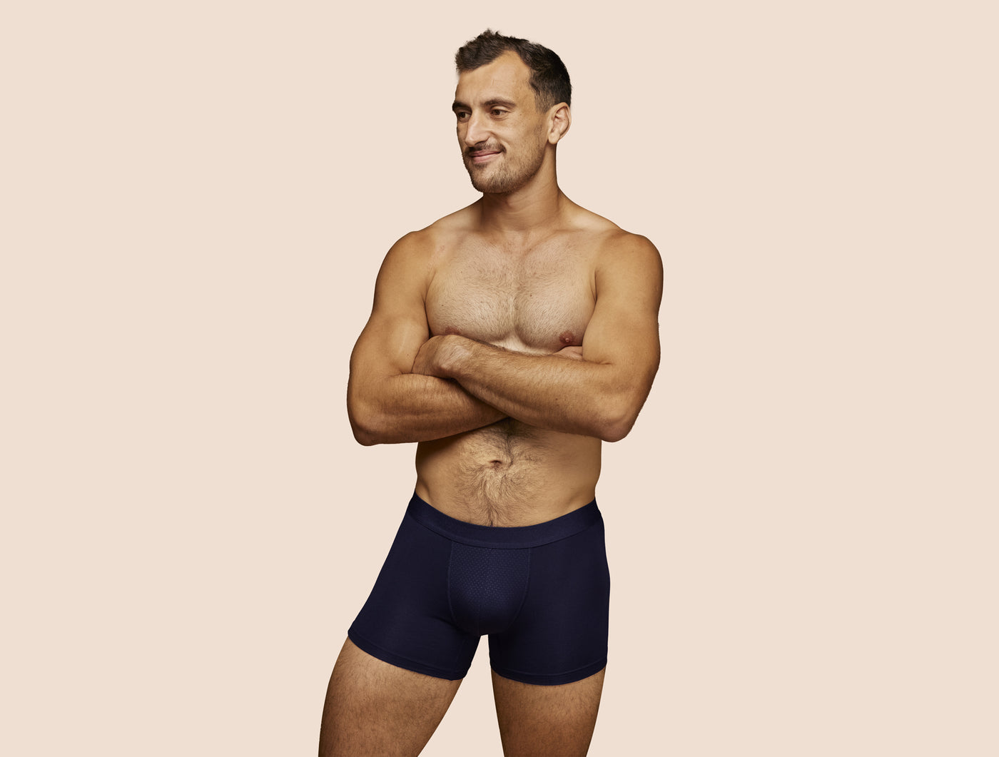 Pétrone boxer sport tencel bleu marine homme#couleur_bleu-marine