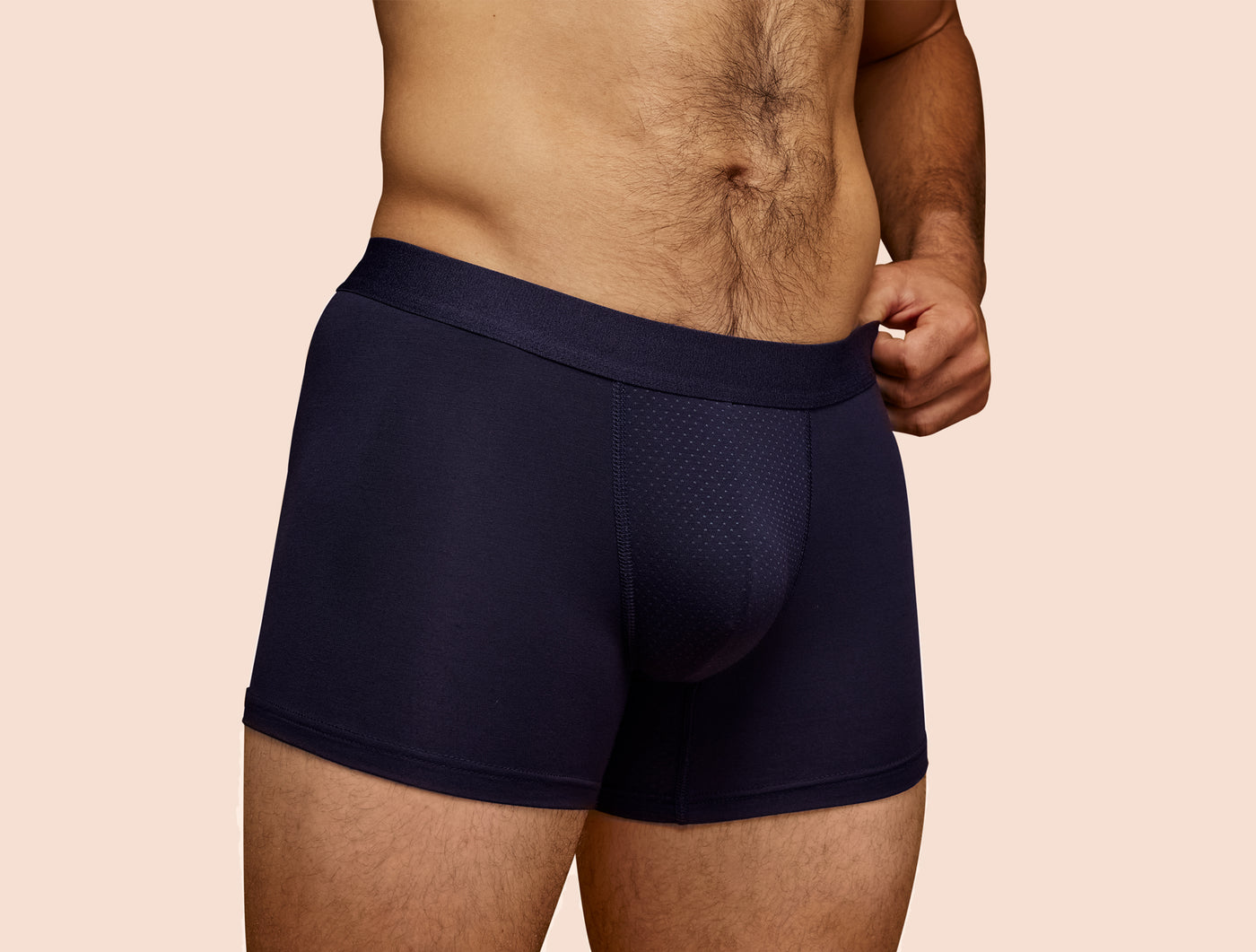 Pétrone boxer sport tencel bleu marine homme#couleur_bleu-marine