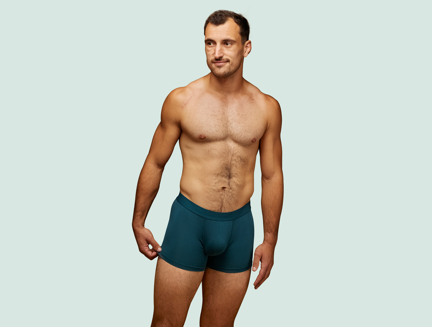 Pétrone boxer sport tencel bleu pétrole homme#couleur_bleu-pétrole